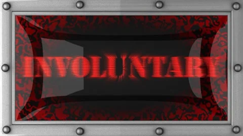 Involuntary on led Stock Footage 8759933