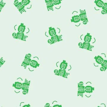 Involvement consumer behavior glyph seamless pattern 스톡 일러스트