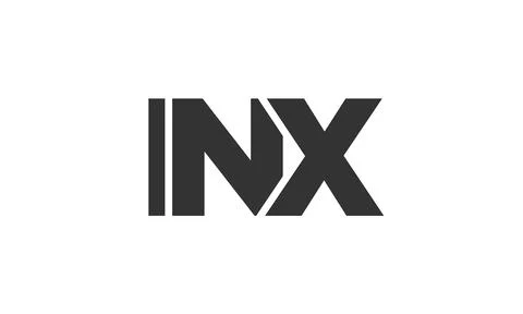 INX logo design template with strong and modern bold text. Initial based ve.. 库存插图