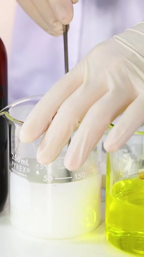 Iodine Clock Reaction Science Experiment Stock Footage 305021871