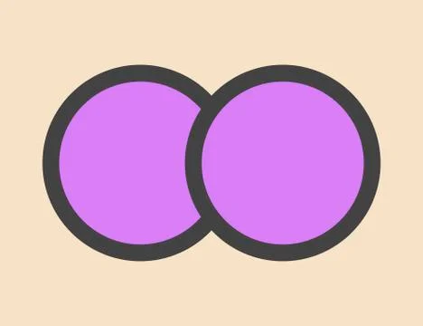 Iodine molecule Stock Illustration