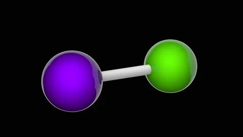 Iodine monochloride. Seamless loop. RGB + Alpha (Transparent) channel. Stock Footage 153663171