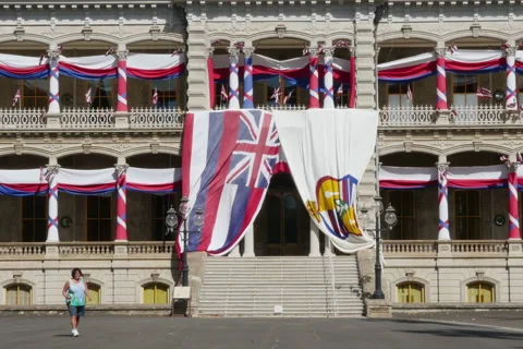 Iolani Palace Stock Footage 49698530
