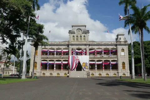 Iolani Palace Stock-Footage 49698600