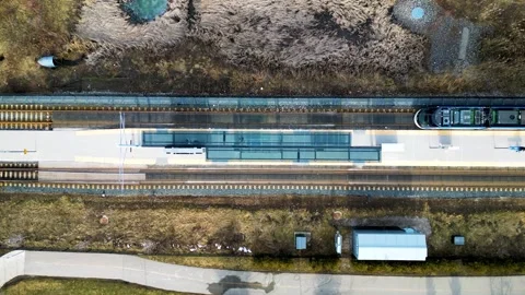 ION Light Rapid Transit LRT Waterloo Train 스톡 동영상 295815027