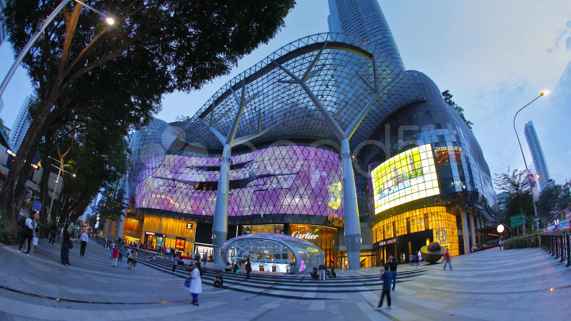Ion Orchard shopping Mall Orchard Road Stock Video Pond5