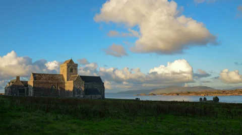 Iona abbey timelapse Stock Footage 29525243