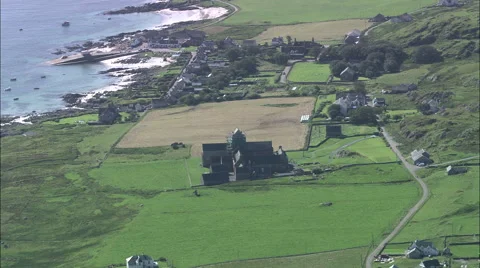 Iona And Monastery 스톡 동영상 65199722