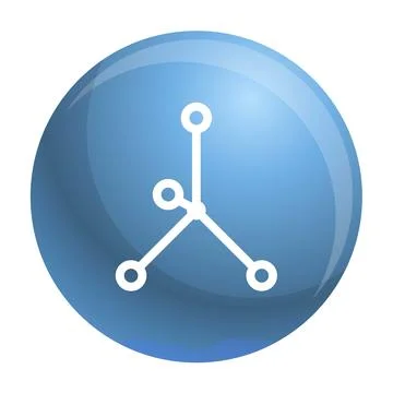 Ionic bond icon, simple style Stock Illustration