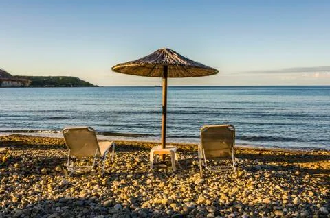 The Ionic horizon Stock Photos