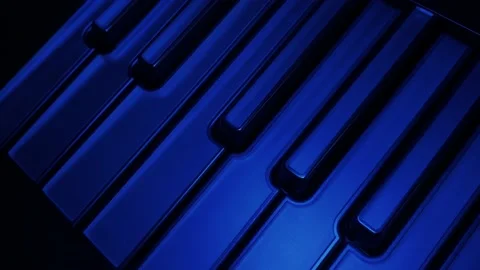 Ionic key illumination piano keyboard board musical instrument Stock Footage 163364092