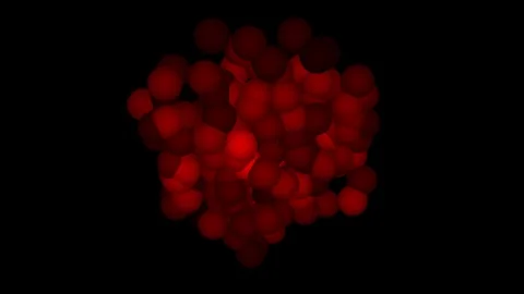 Ionic lattice formation Stock Footage 259832415