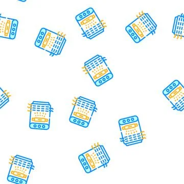 Ionization air cleaner vector seamless pattern Stock Illustration