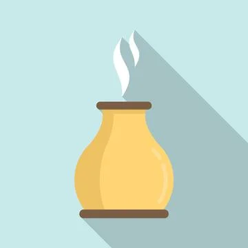Ionizer diffuser icon, flat style Stock Illustration
