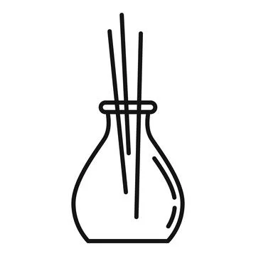 Ionizer diffuser icon, outline style 库存插图
