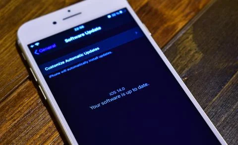 IOS 14 developers beta Stock Photos