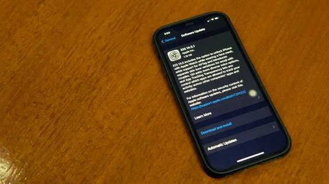 Ios 14.5.1 update Stock Photos