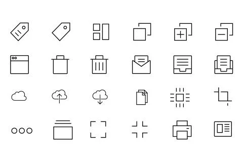 IOS and Android Vector Icons Stock Illustration