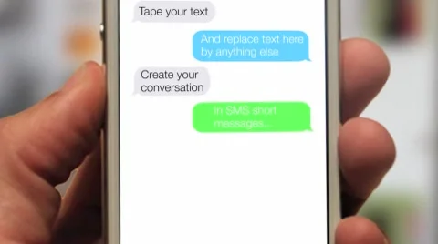 IOS Messages text Stock After Effects