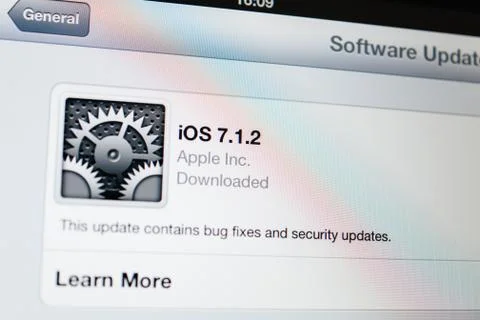 Ios software update Stock Photos