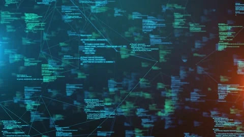 IoT Connectivity Information Technology Data Code Analysis Stock Footage 303936696