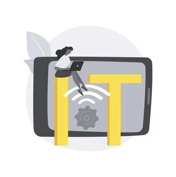 IoT development abstract concept vector illustration. イラスト素材