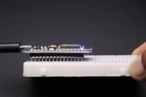 IOT development board used in making IOT prototype projects Stock Photos