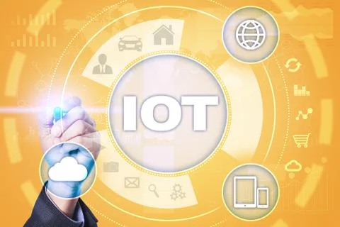 IOT. Internet of Thing concept. Multichannel online communication network. Stock-Fotos