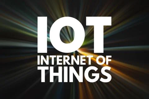 IOT - Internet Of Things acronym, technology concept background Stock Illustration