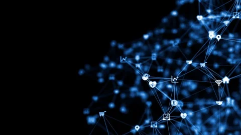 IoT (Internet of Things) concept. Communication network. Stock-Footage 121258674