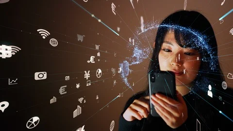 IoT (Internet of Things) concept. Communication network. Stock-Footage 122619385