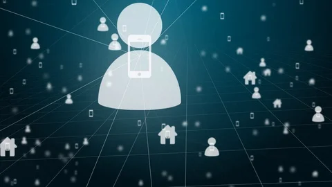 IOT Internet of things connected devices cloud computing on 5G network Stock Footage 92156915