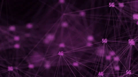 IOT Internet of things connected devices cloud computing on 5G Stock Footage 109200415