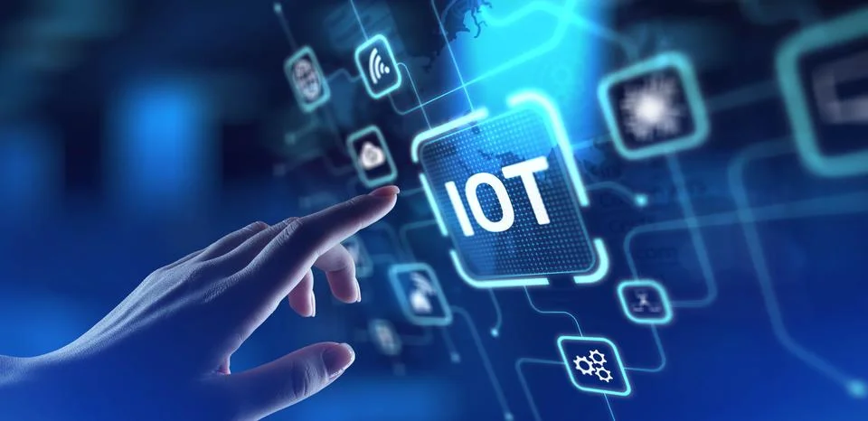 IoT Internet of Things Connecting Devices and Enabling Smart Solutions, proje Stock Photos