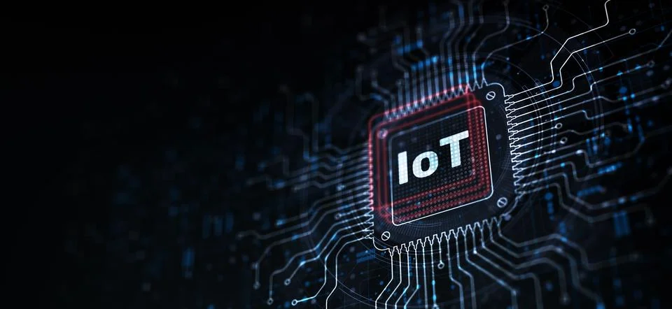 IoT Internet of Things for Device Connectivity and Industrial Automation Co.. Stock Photos