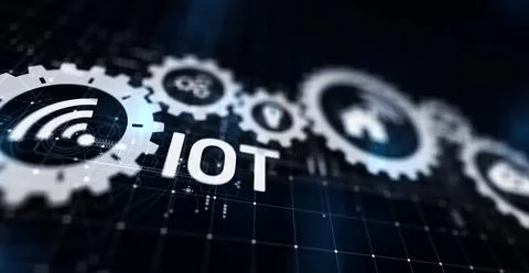 IOT Internet of things Digital transformation Modern Technology concept on Stock Illustration