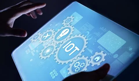 IOT Internet of things Digital transformation Modern Technology concept on 스톡 사진