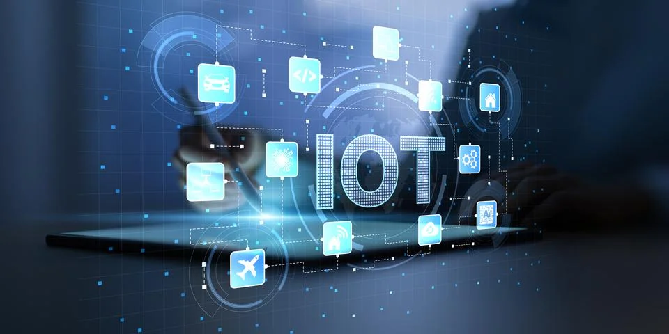 IOT Internet of Things for Smart Connected Devices and Network Automation 스톡 사진