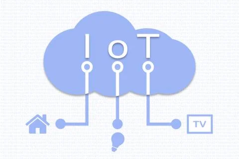 IOT, Internet Of Things technology for the mobile wireless connectivity Stock Illustration