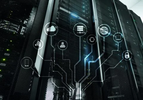 IOT, Internet of things, telecommunication concept. Foto stock