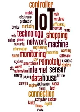 IoT - Internet of things, word cloud concept Stock Illustration