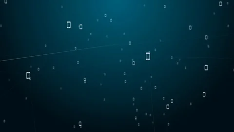 IOT mobile internet connected device network for global communication Stock Footage 92156802