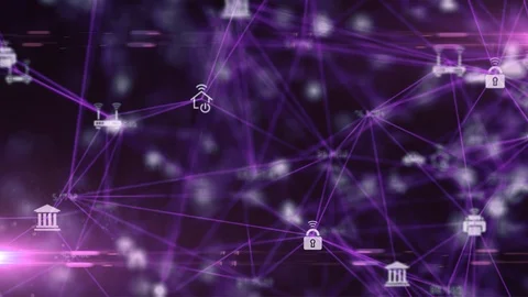 IOT mobile internet connected device network for global communication Stock Footage 116287132