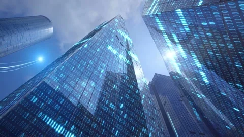 IOT ,Science and Technology Building，finance，Internet of things Stock Footage 150378483