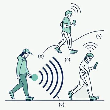 IoT Sensors Icons Vector: Abstract Representation of Connected Devices for .. Stock-Illustration