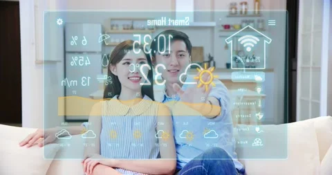 Iot smart home concept Stock Footage 138201433