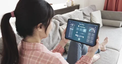 Iot Smart Home Concept Video stock 153853587