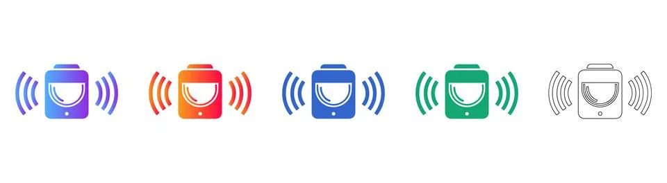 IoT Smart Sensor Connectivity Icons Ilustración de archivo