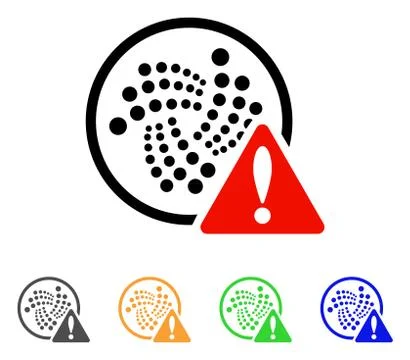 Iota Error Vector Icon Stock Illustration