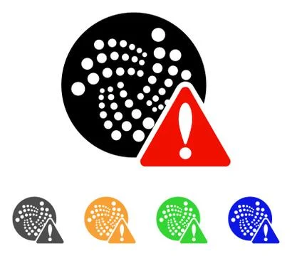 Iota Error Vector Icon Stock Illustration